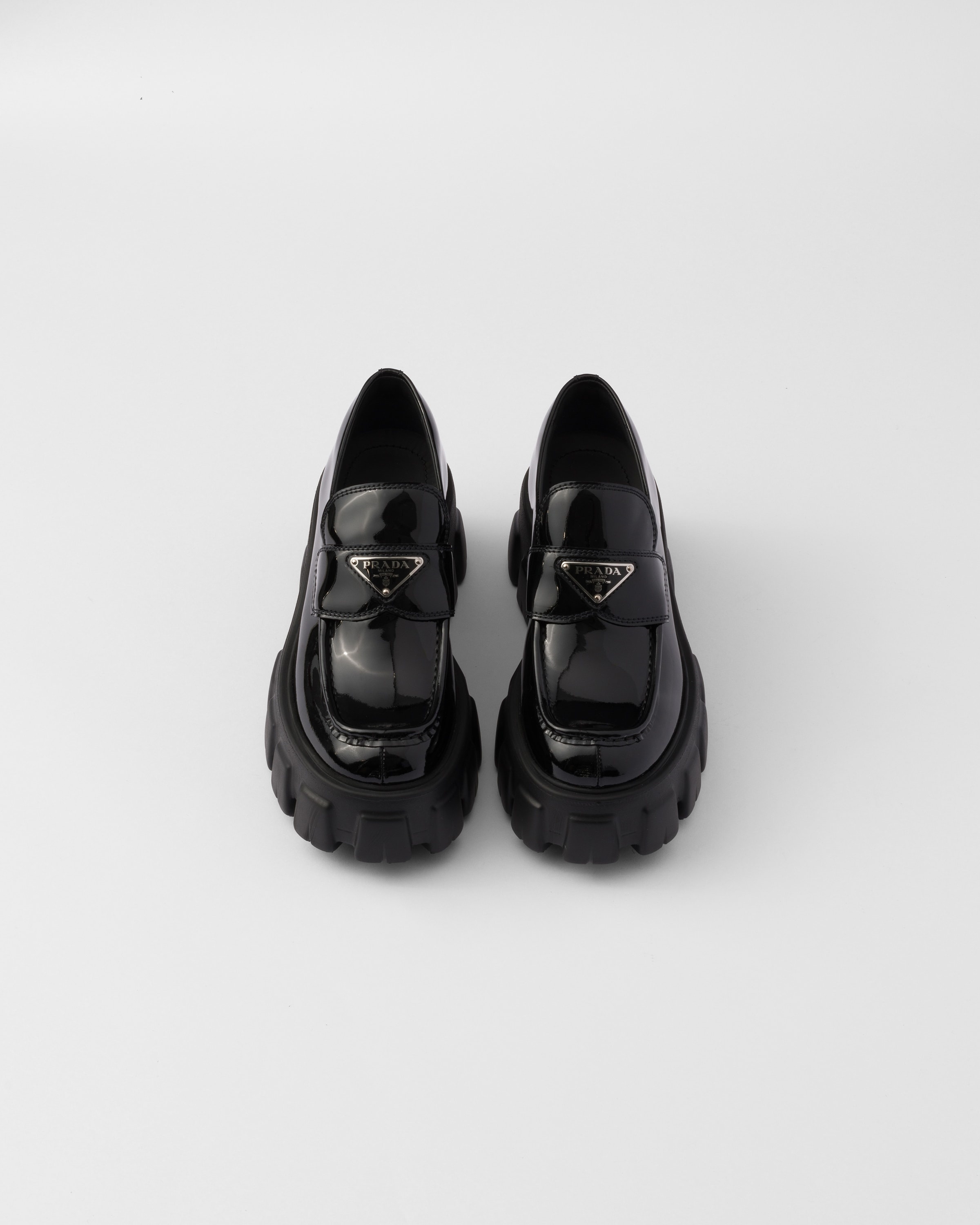 Monolith patent leather loafers - 4