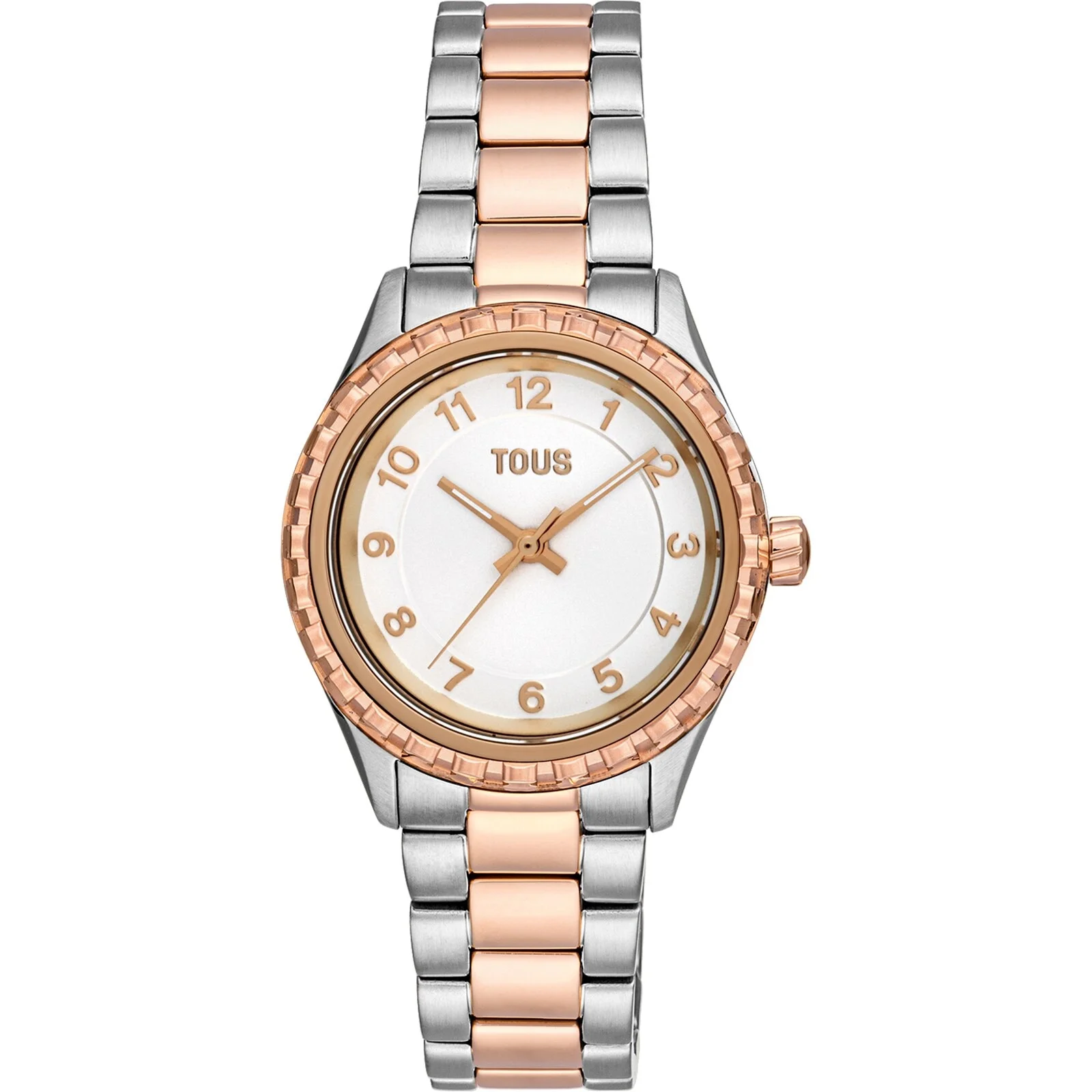 Analog Watch with steel and rose-colored IPRG steel bracelet TOUS T-Bear Kdt - 1