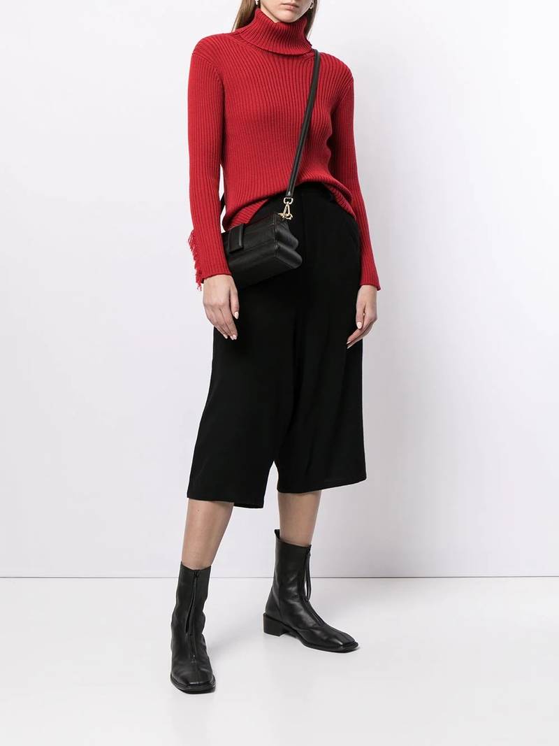 Y's fringed ribbed jumper outlook