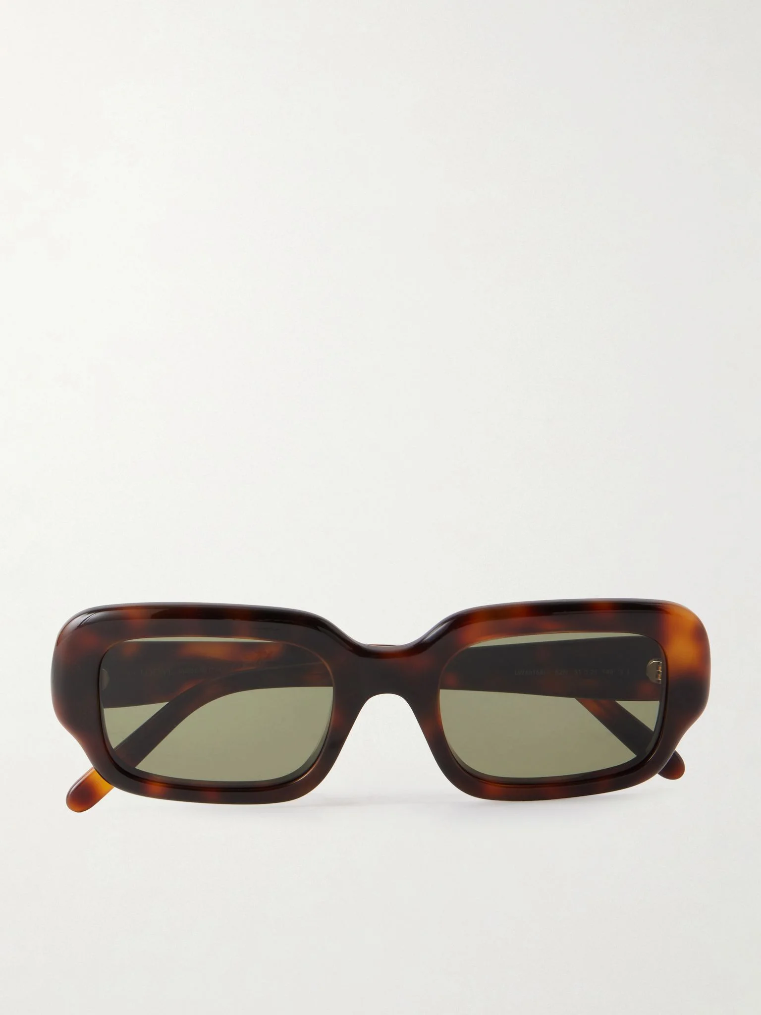Havana Square-Frame Tortoiseshell Acetate Sunglasses Tortoiseshell - 1