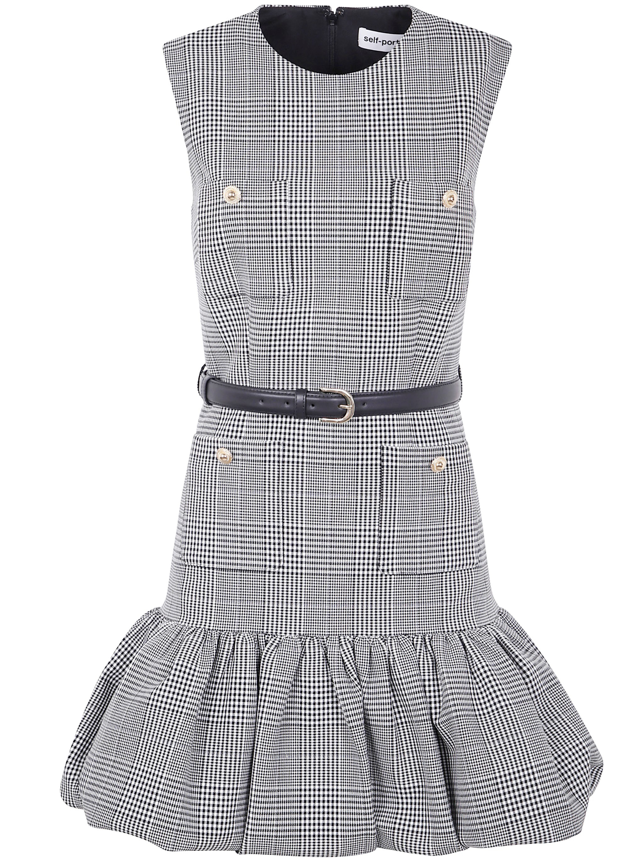 Introducing the 'PRINCE BOUCLE SLEEVELESS MIDI DRESS' by SELF-PORTRAIT, a stunning addition to your  - 1