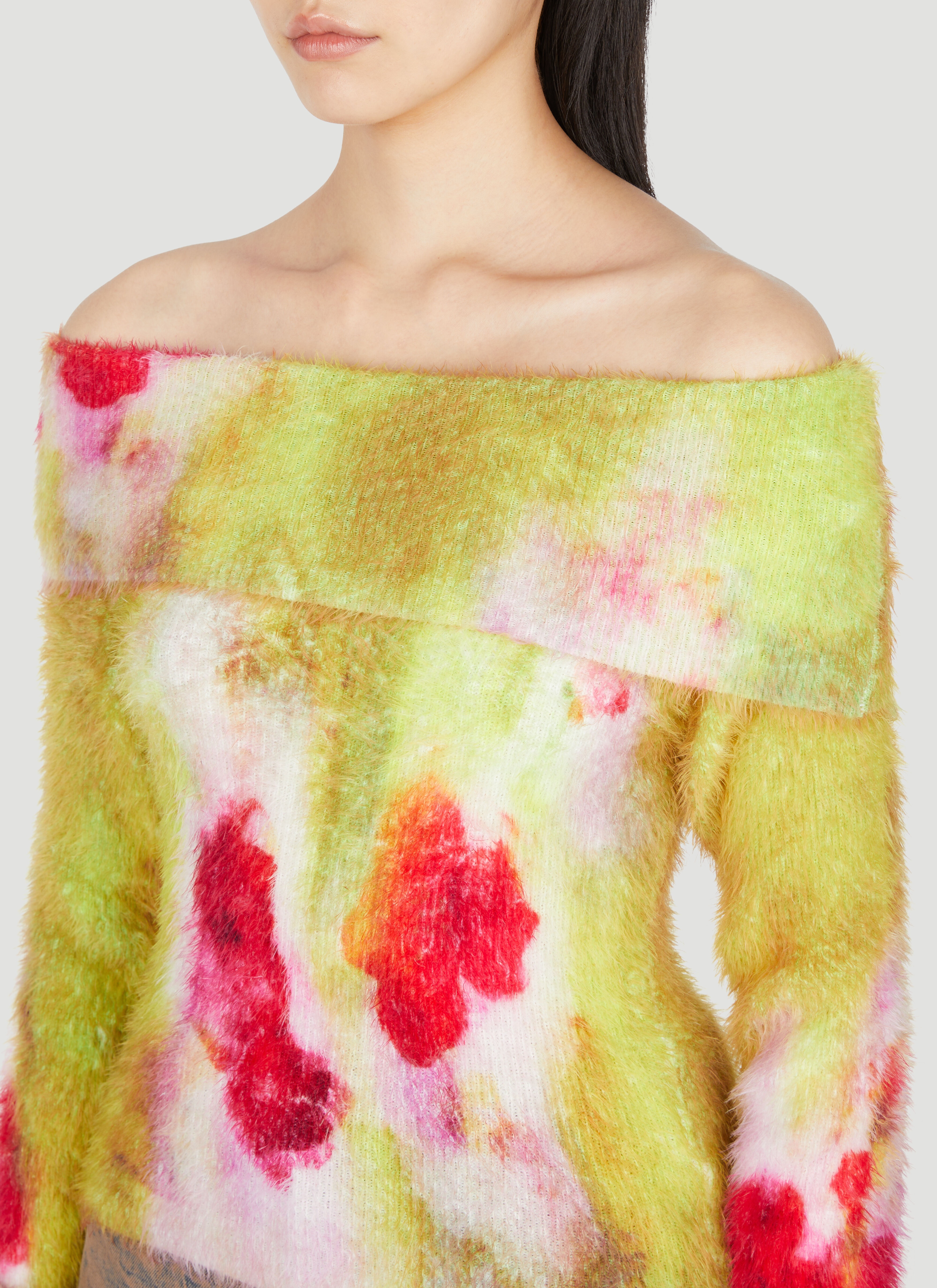 Fuzzy Knit Sweater - 5