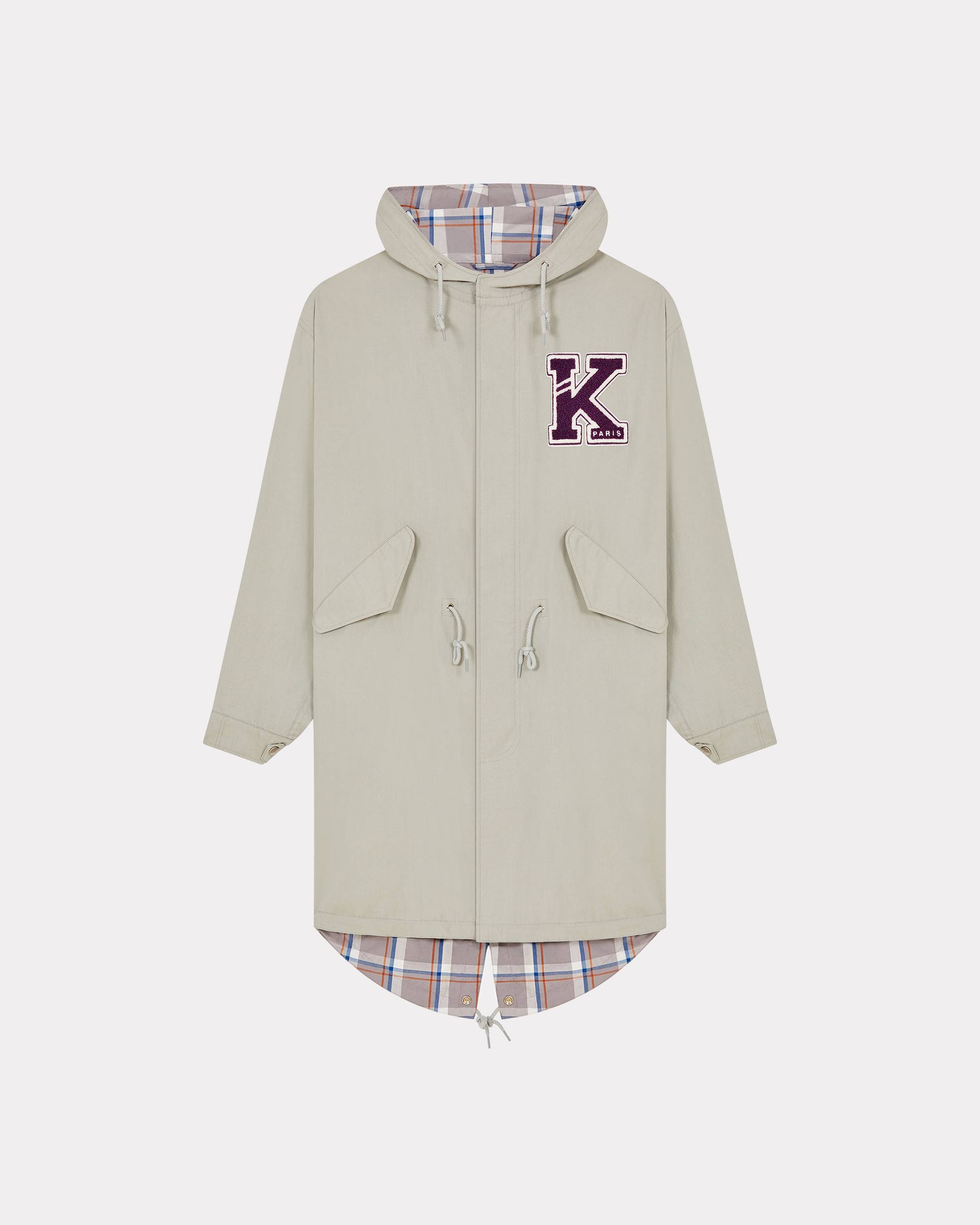 'Varsity' mid-length parka - 1