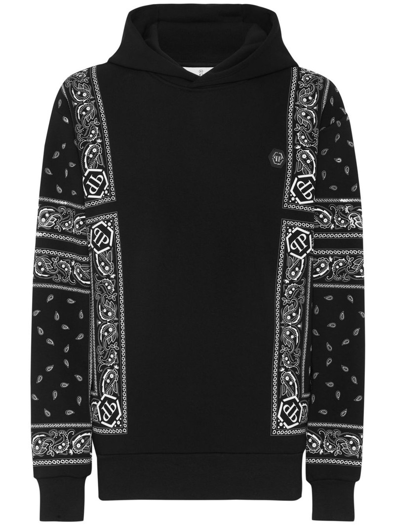 paisley-print hoodie 1