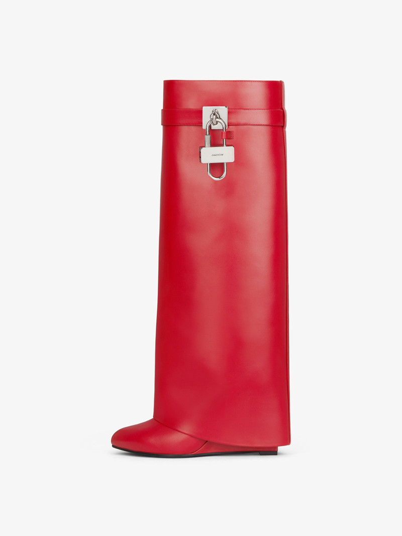 Givenchy SHARK LOCK BOOTS WIDE FIT IN LEATHER outlook
