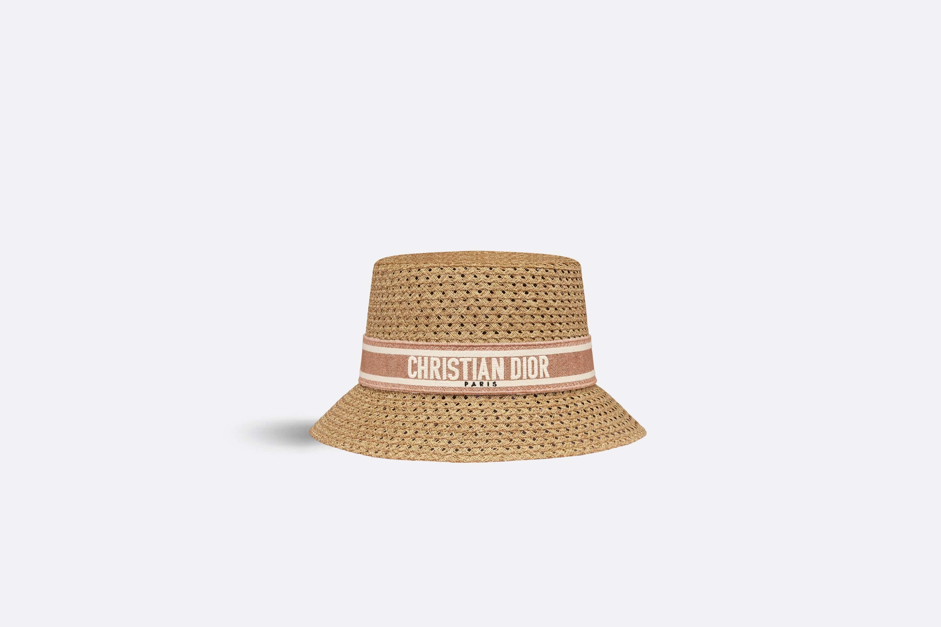 【大人気♪】D-Bobby Small Brim Hat 34DBP923G153_C086 D-Bobby Small Brim Hat Straw with Navy Blue and Ecru