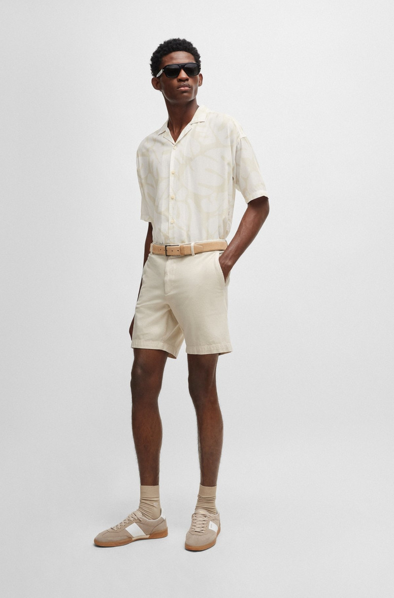 BOSS REGULAR-FIT REGULAR-RISE SHORTS IN STRETCH COTTON outlook