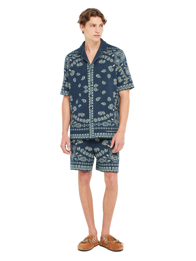 Cotton Piquet Bandana Shirt 4