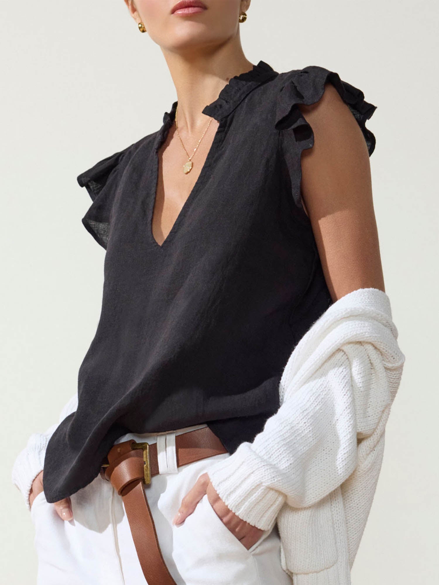 The Devan Sleeveless Blouse - 1