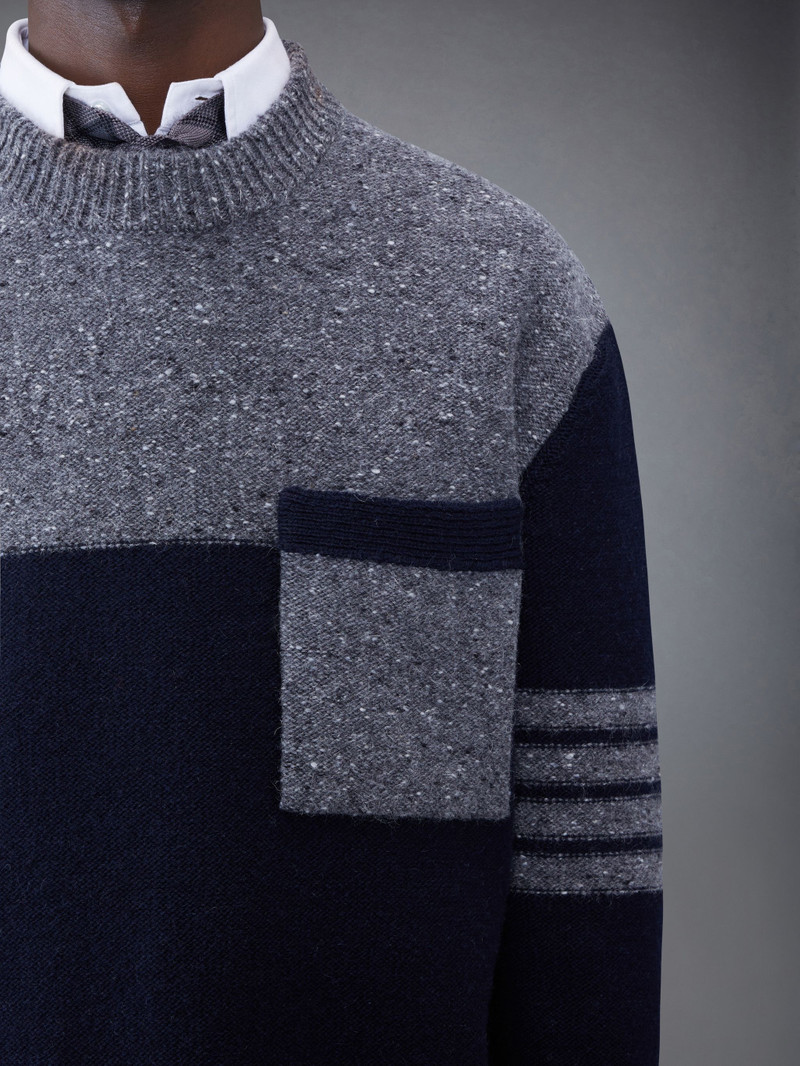 Donegal Jersey 4-Bar Oversized Crew Neck Pullover 5