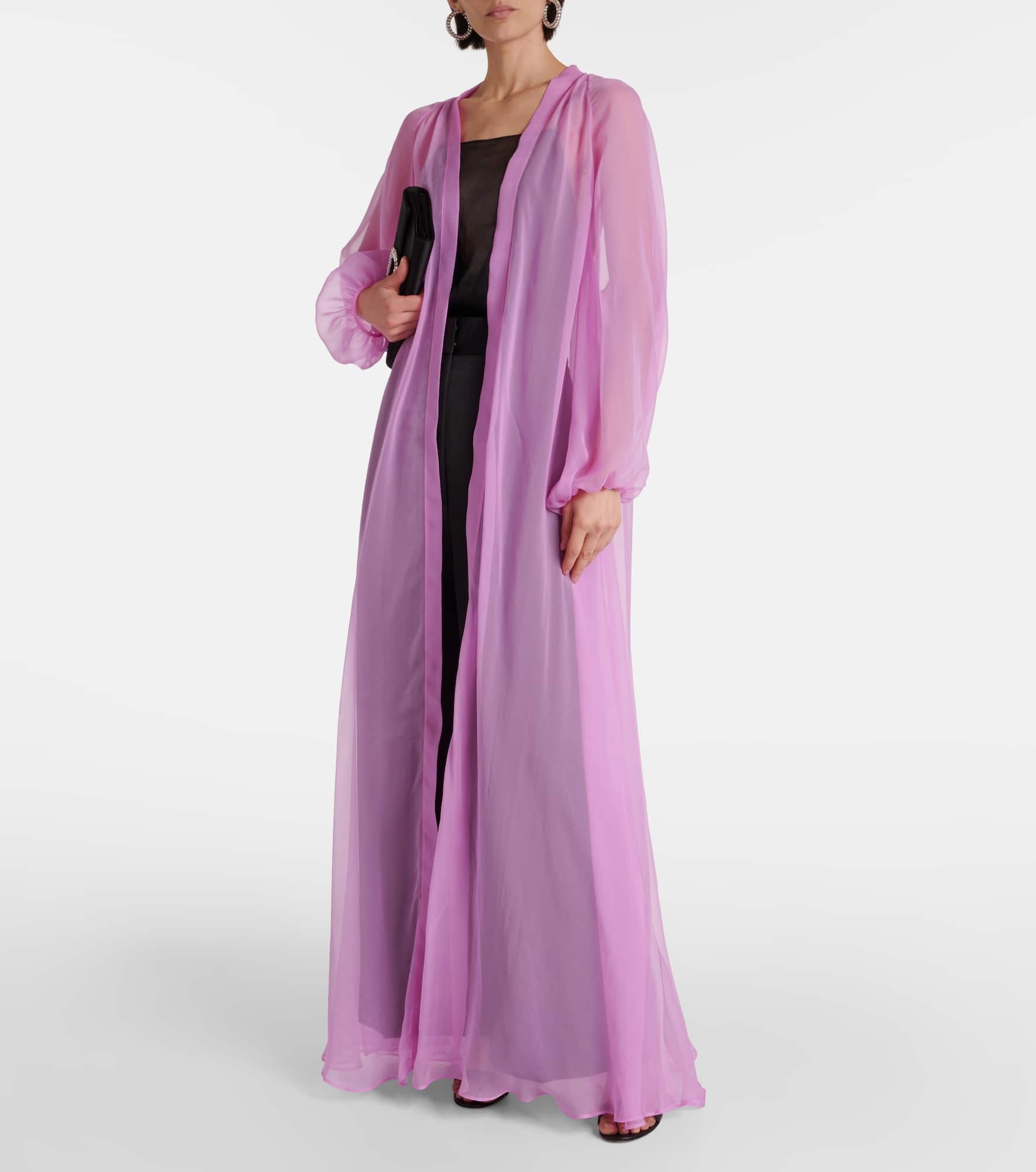 Max Mara Medicea silk chiffon robe | REVERSIBLE