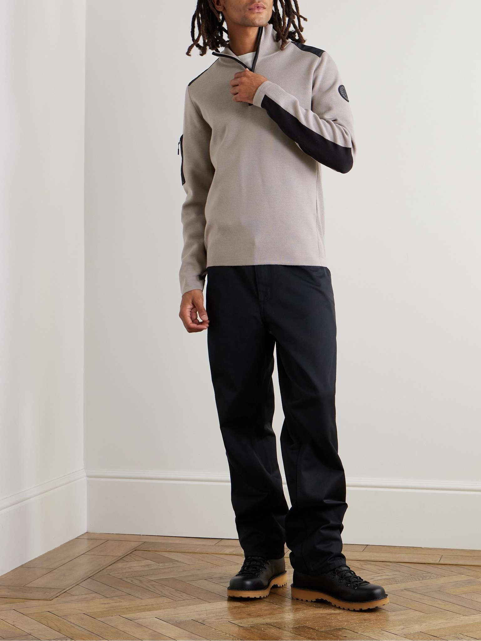 Stormont Slim-Fit CORDURA-Trimmed Merino Wool Half-Zip Sweater - 2