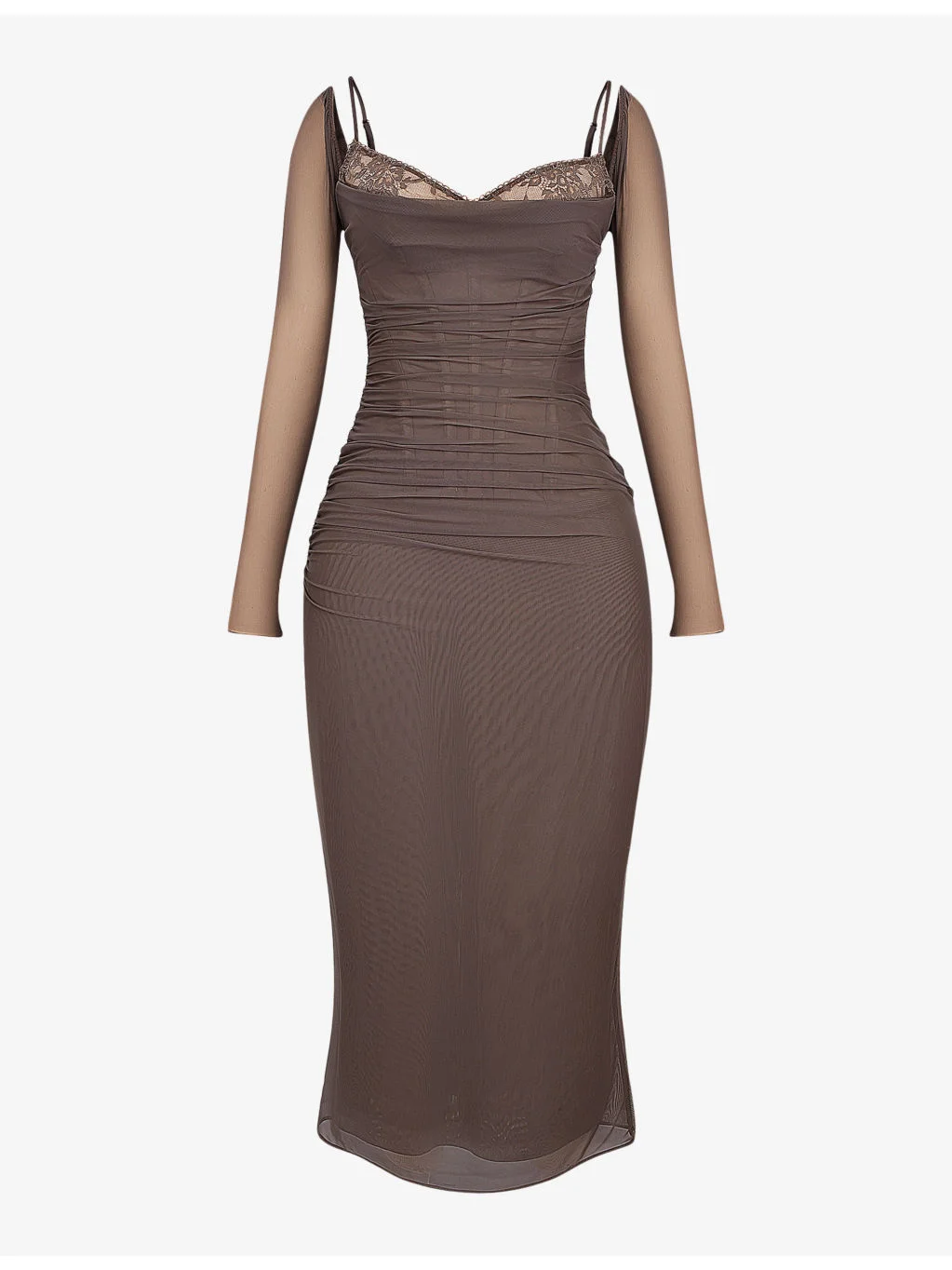 Katarina corseted stretch-woven maxi dress - 1