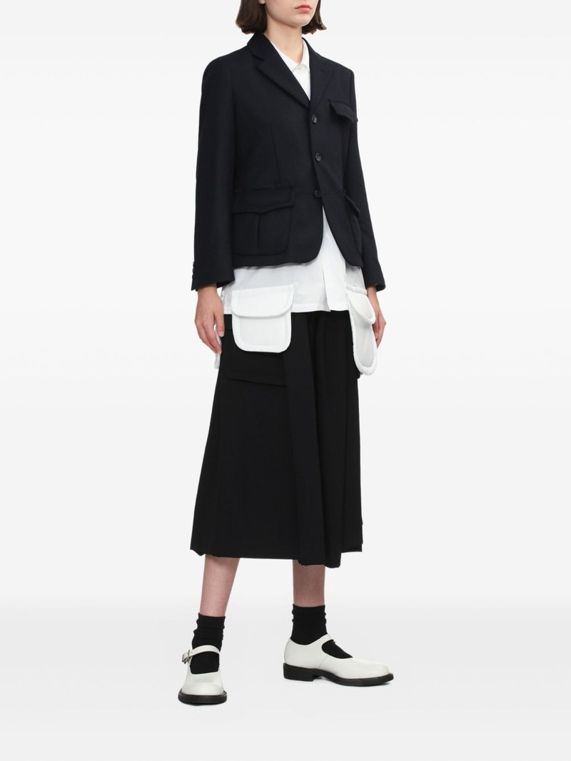 Comme des Garçons Comme des Garçons pleated midi skirt outlook