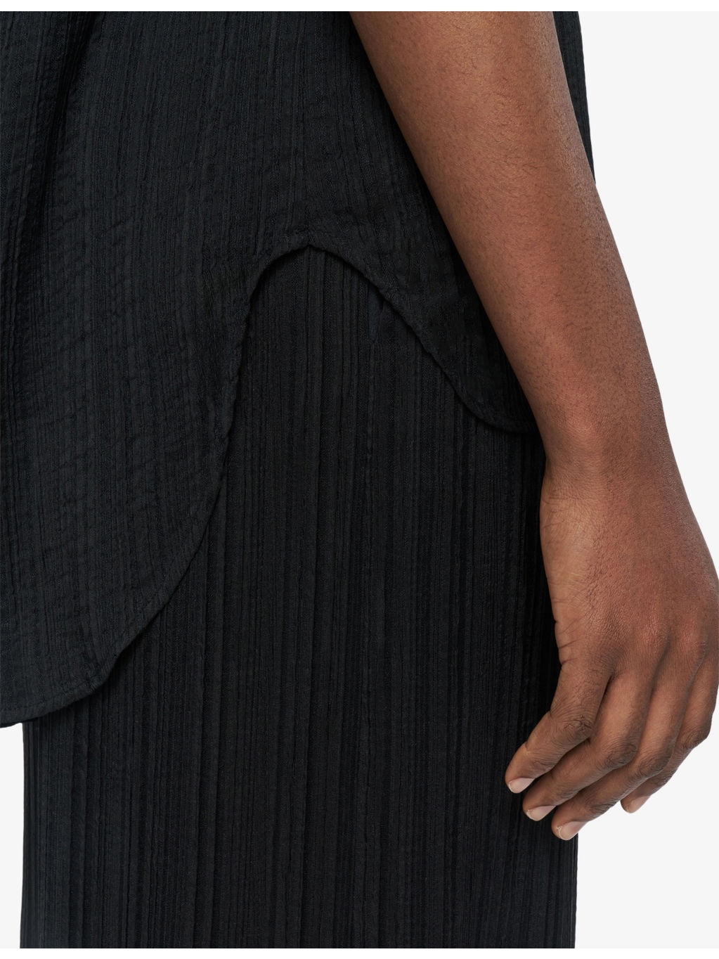 Lucien Pleated-Texture Viscose and Silk-Blend Top - 5