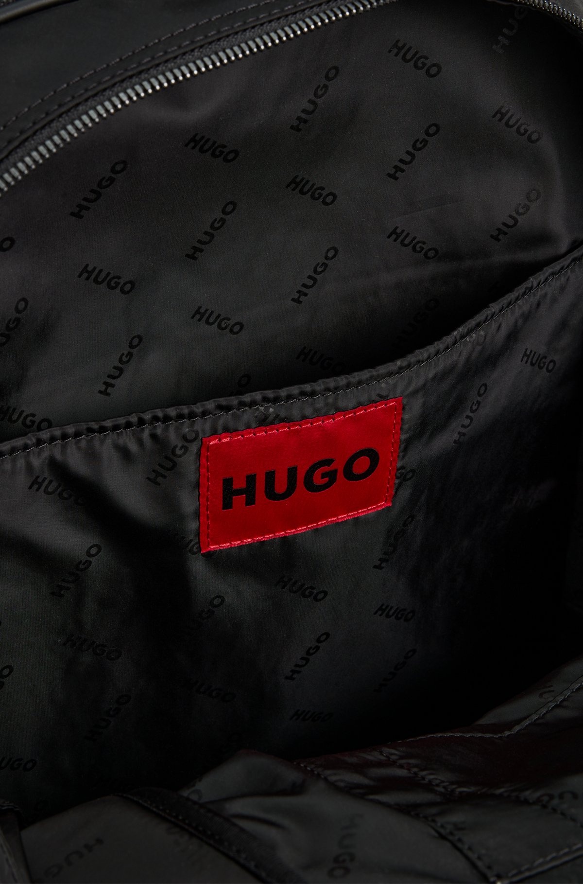 ZIPPED BACKPACK IN TWILL WITH SMART SLEEVE - 4