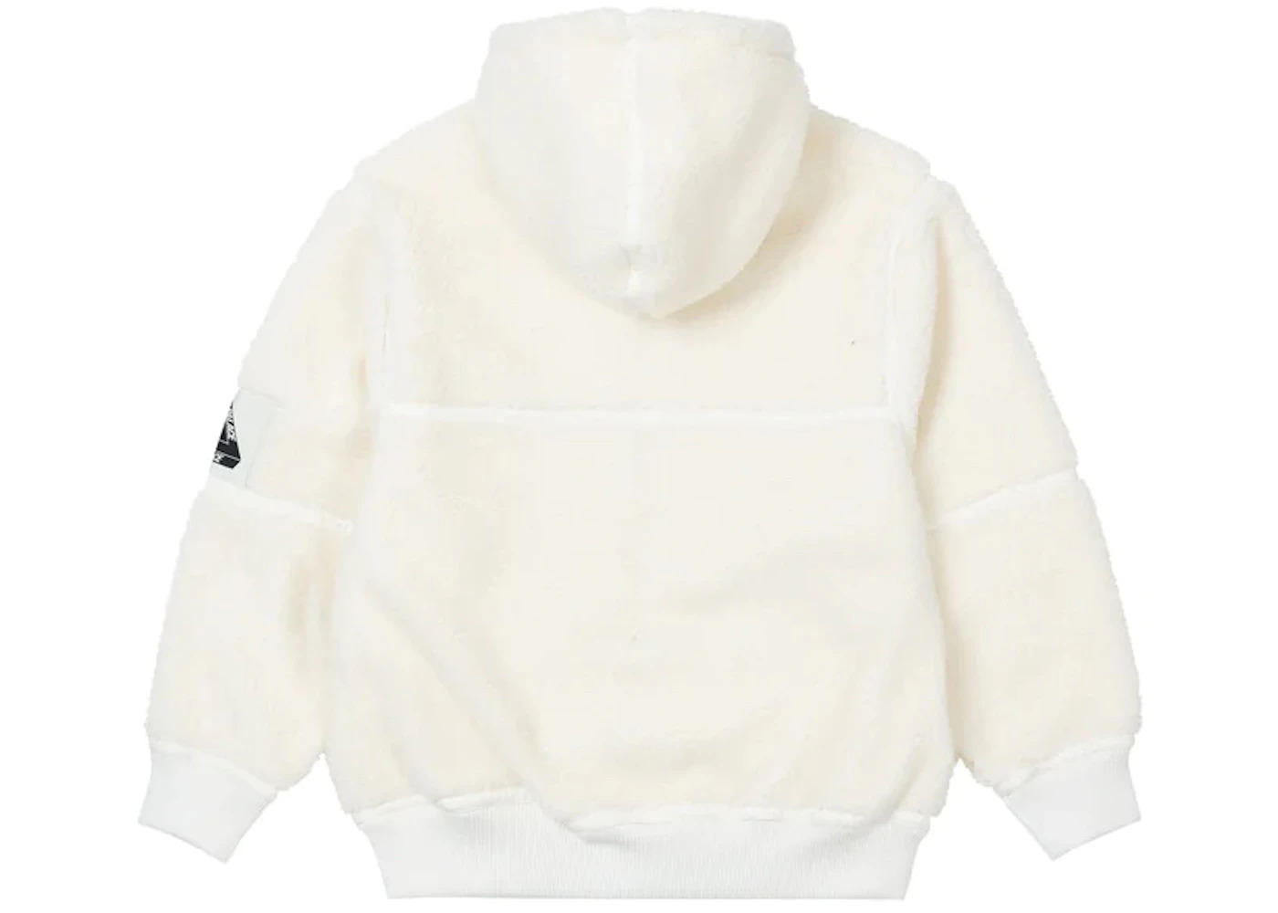 Palace Sherpa Hooded Jacket Off White - 2