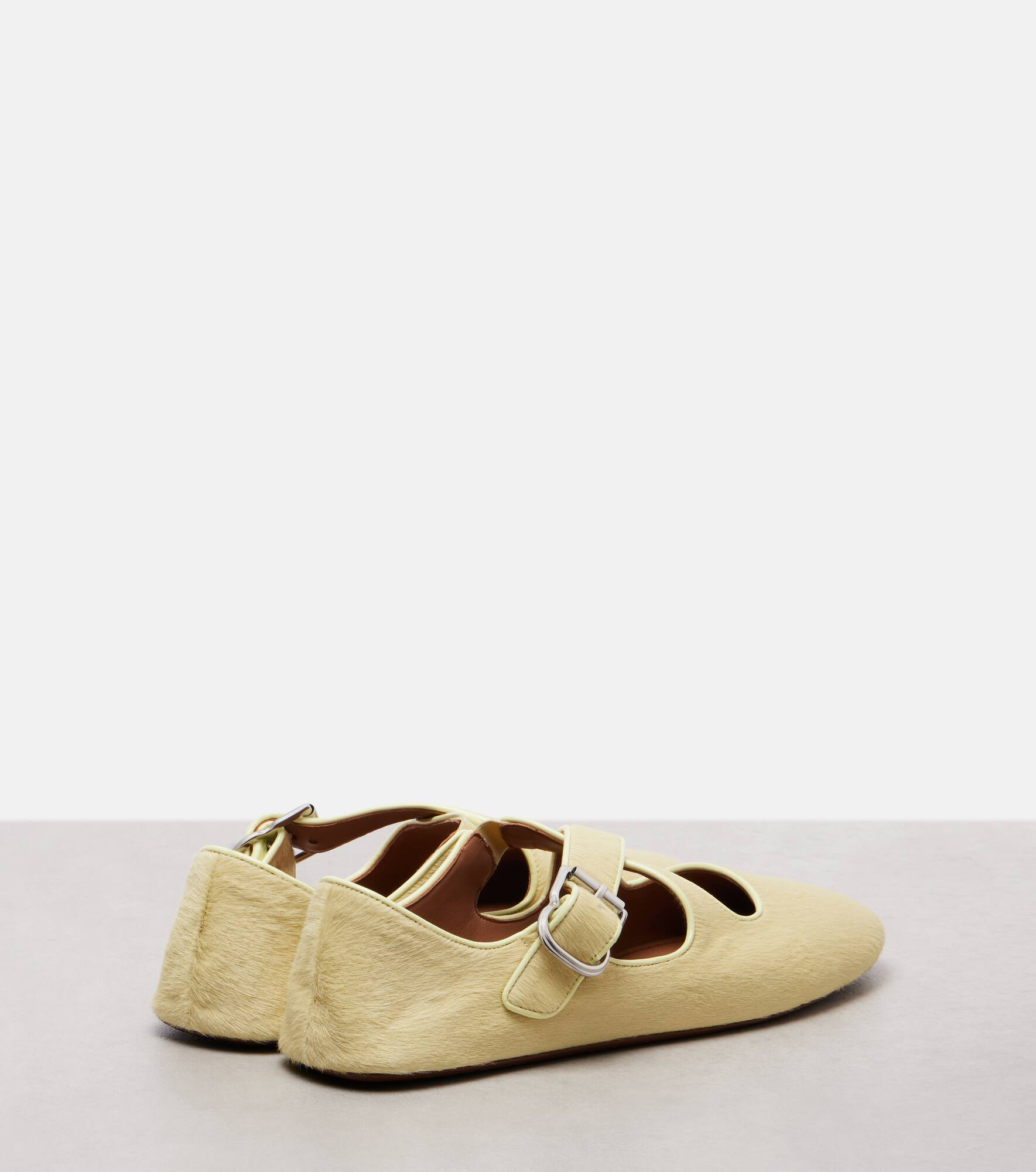 Calf hair ballet flats - 2