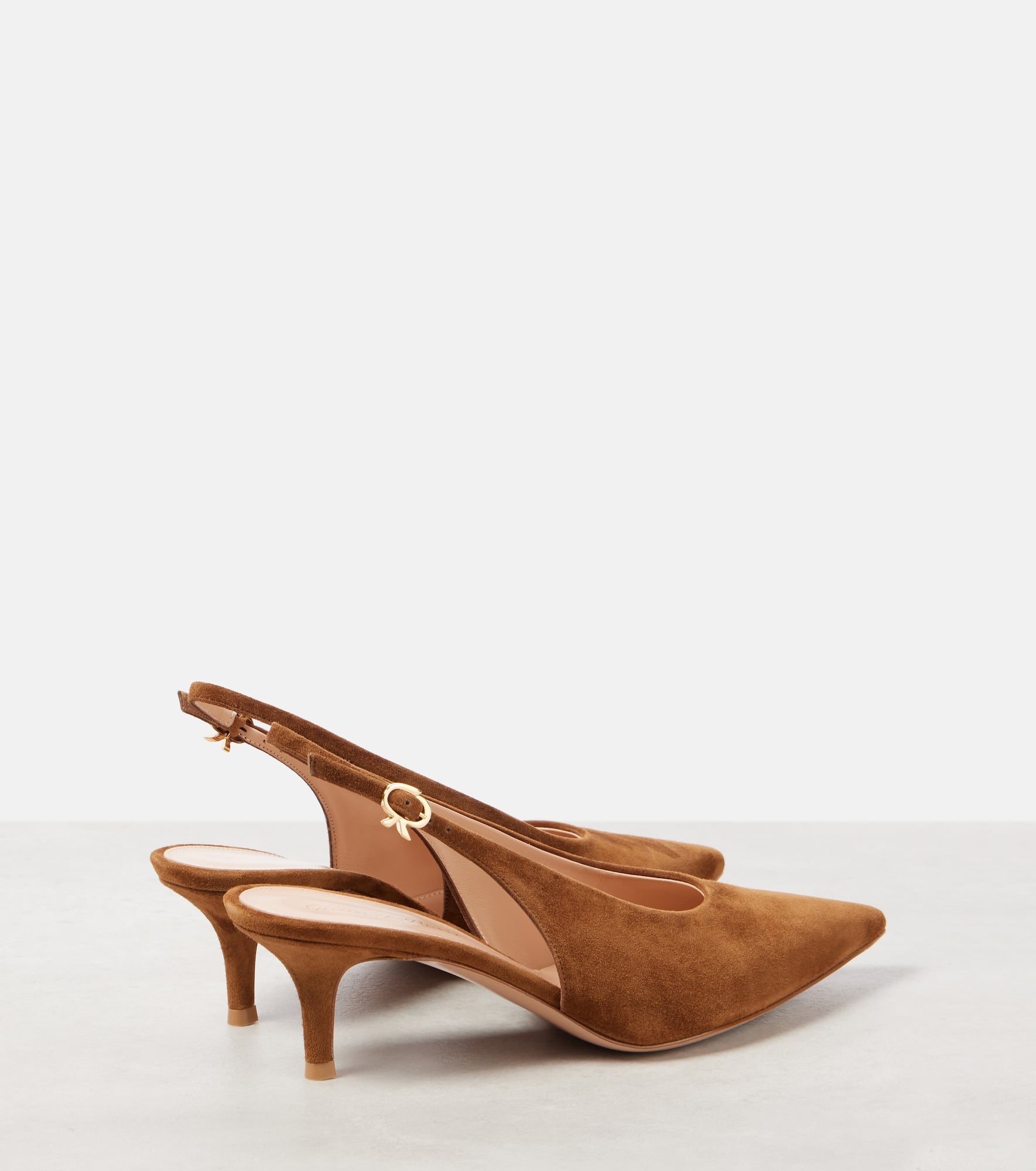Robbie 55 suede slingback pumps - 2