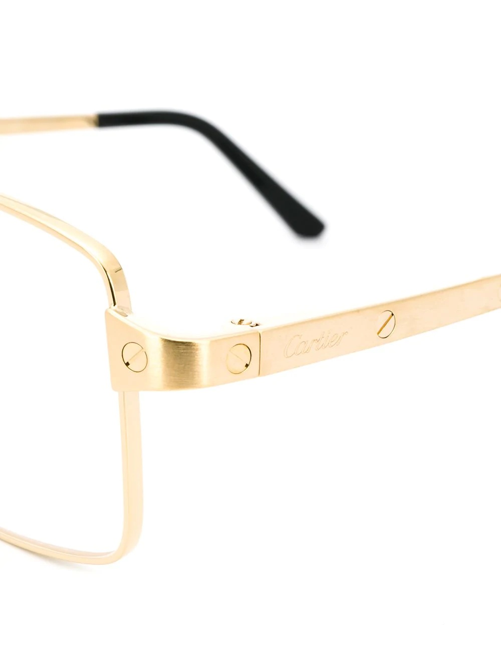 thin square frame glasses - 3