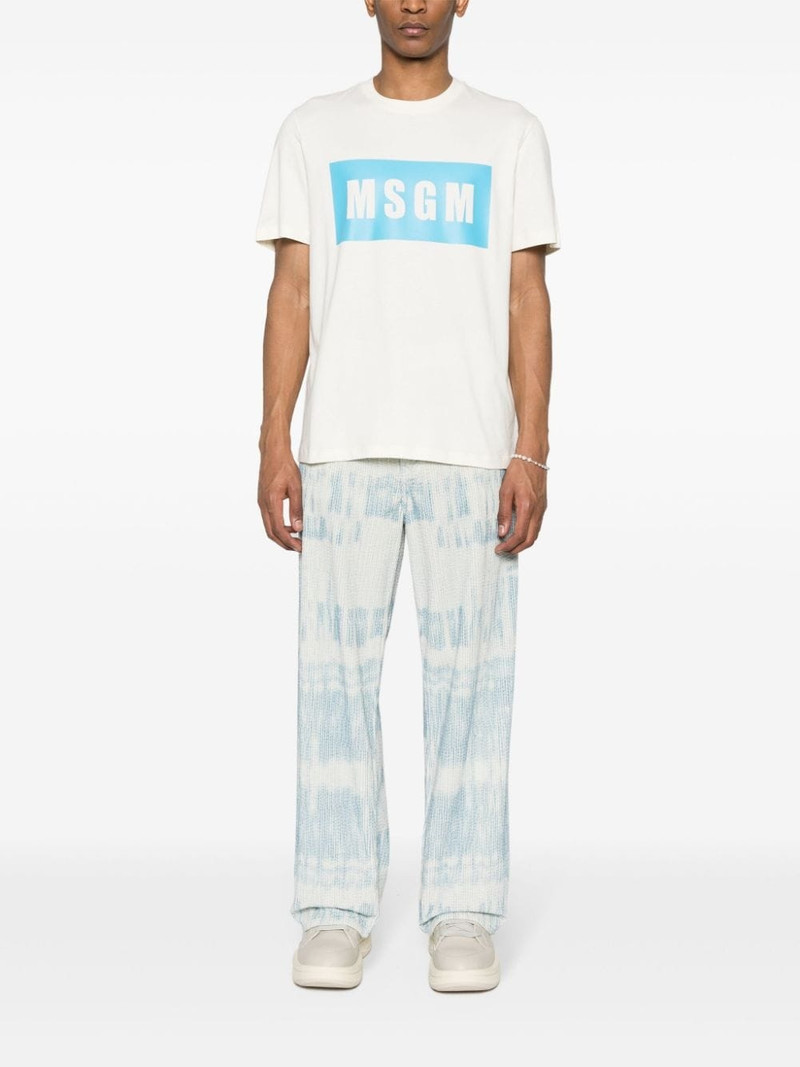 MSGM logo-print cotton T-shirt outlook