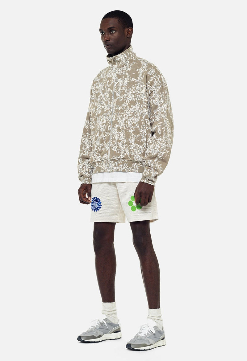 COATED TERRY STAND COLLAR FULL-ZIP 4