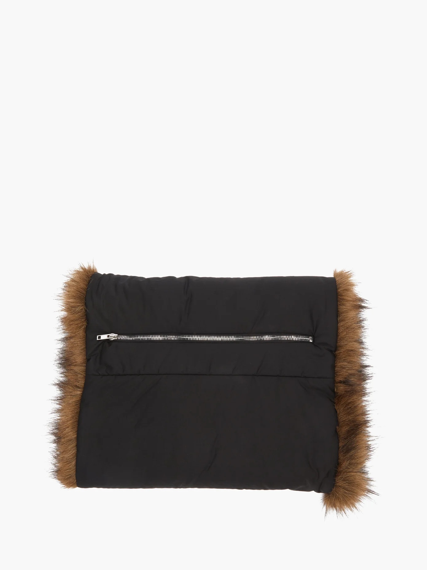 Solar Youth-print cotton and faux-fur muff - 3