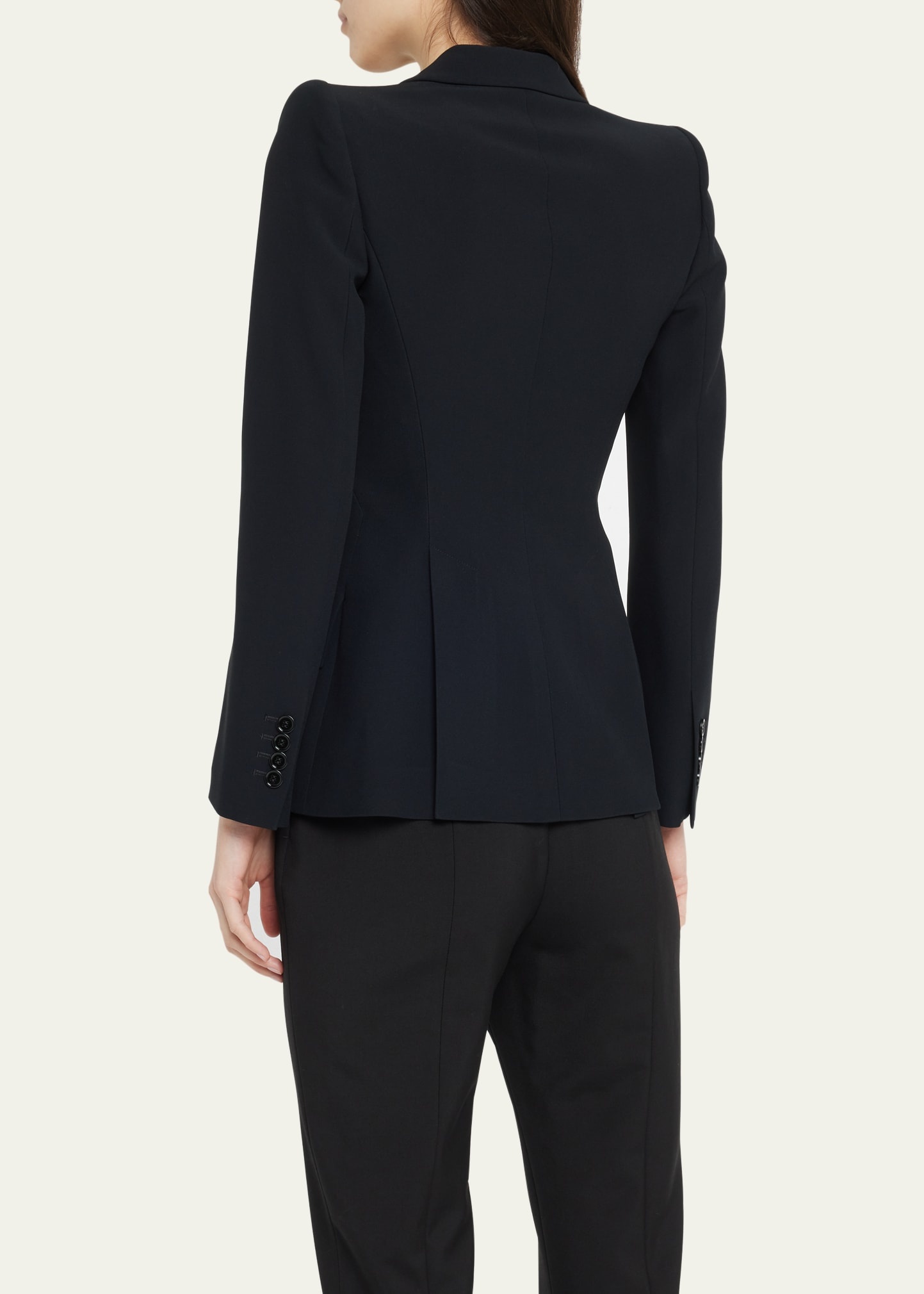 Classic Single-Breasted Suiting Blazer - 3