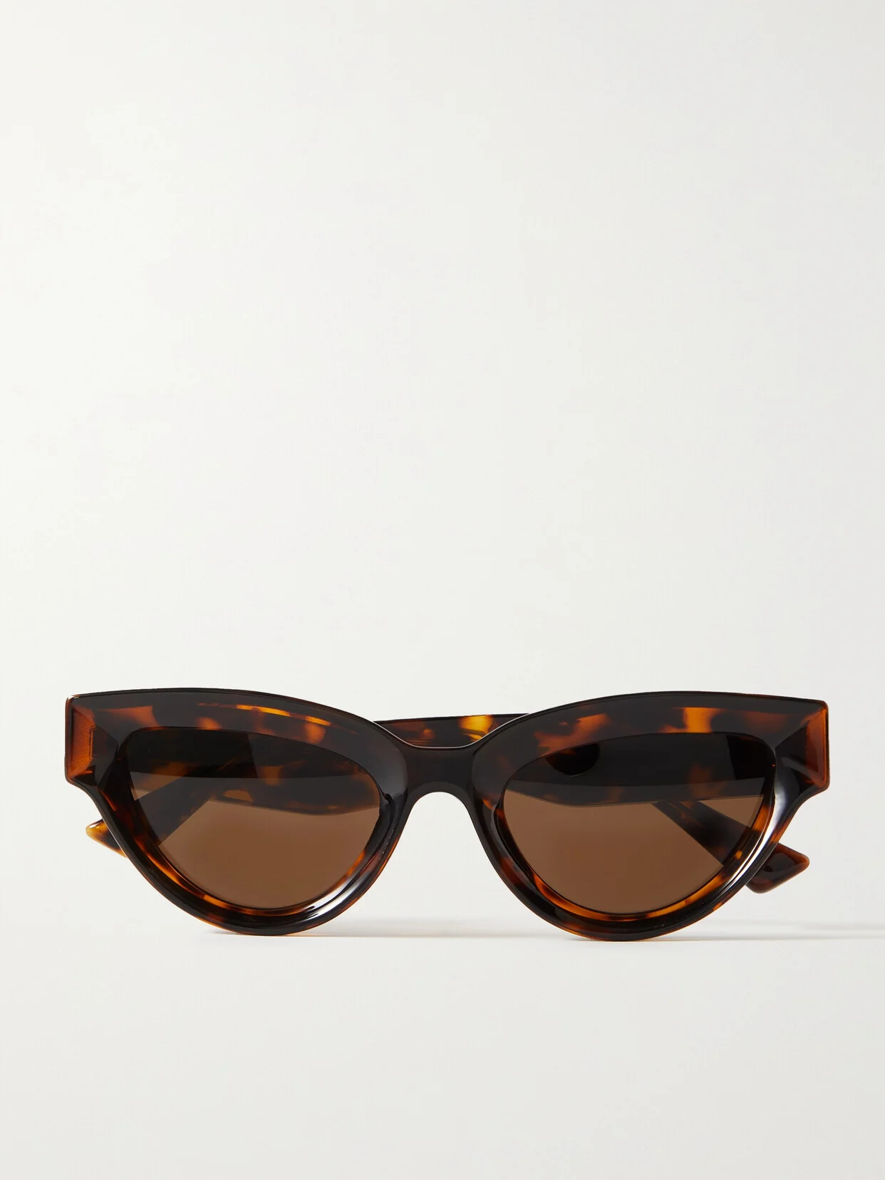 Injection Cat-eye Tortoiseshell Acetate Sunglasses - 1