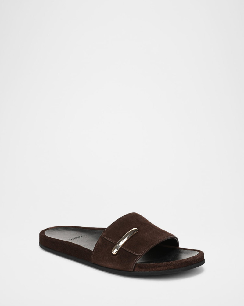 Vince Sadie Suede Slide Sandals outlook