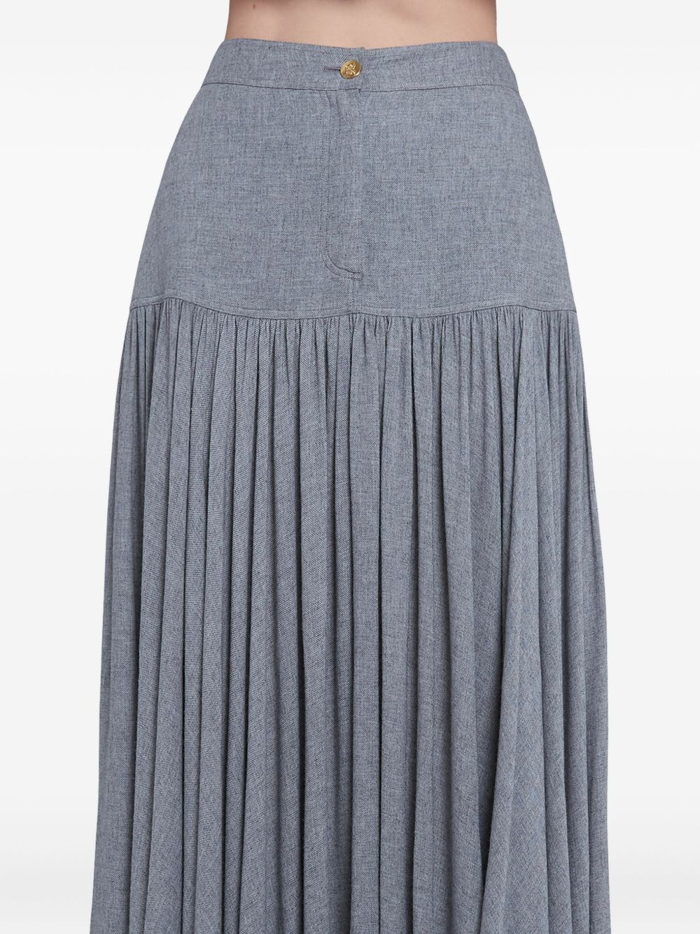 pleated maxi skirt - 6