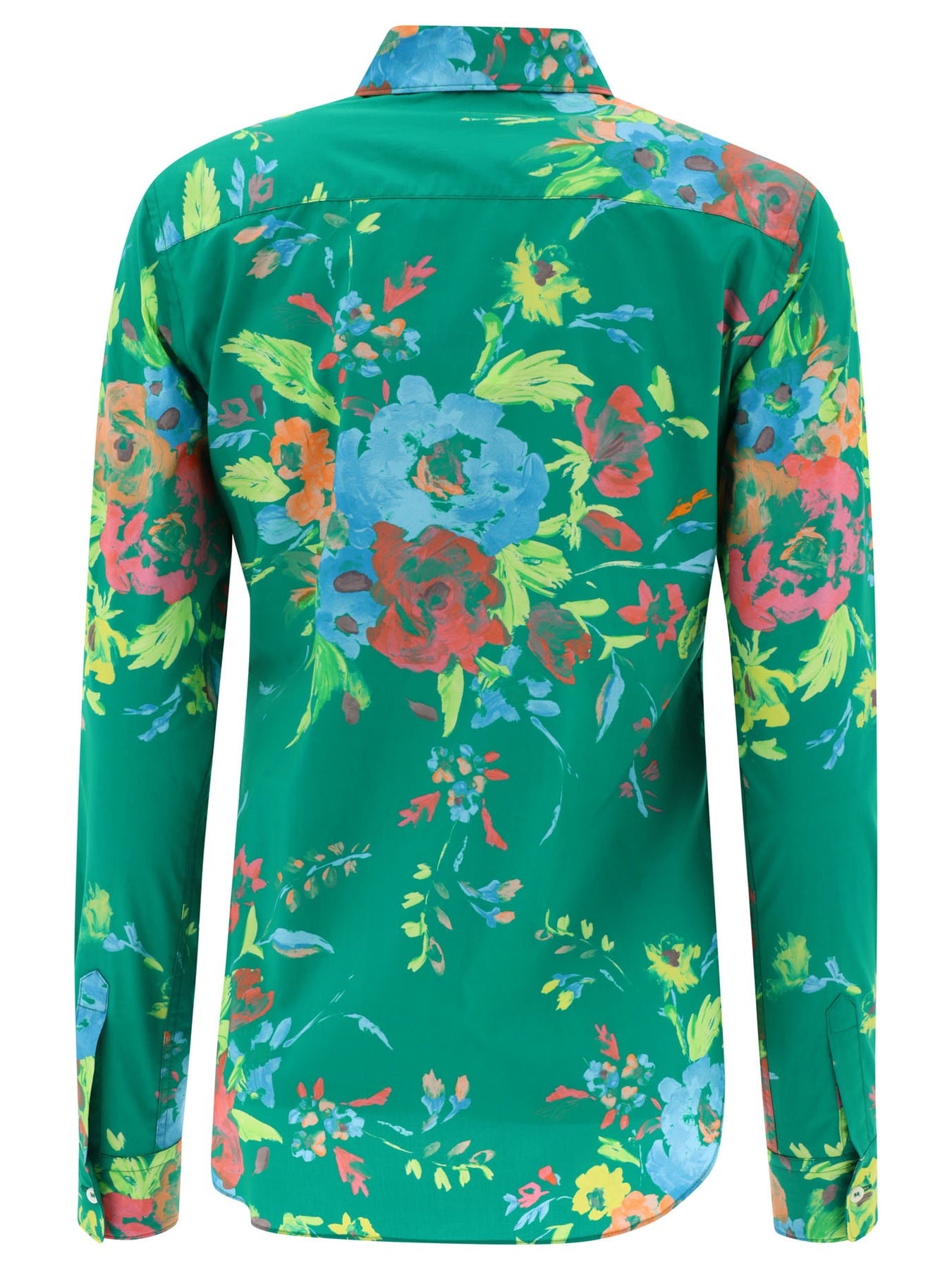 Shirt With Floral Print Shirts Green - 2