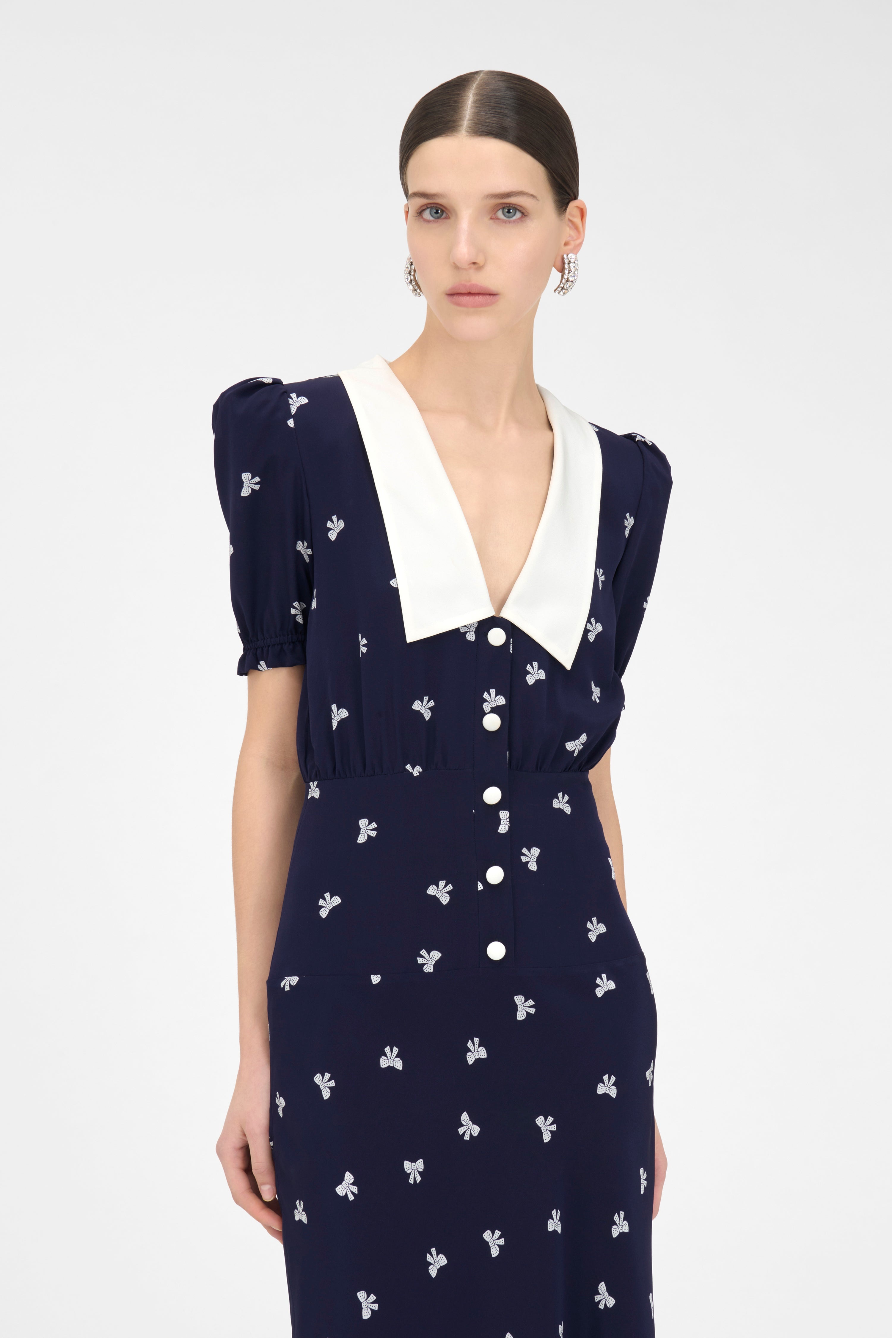 BOWS PRINT DRESS - 5