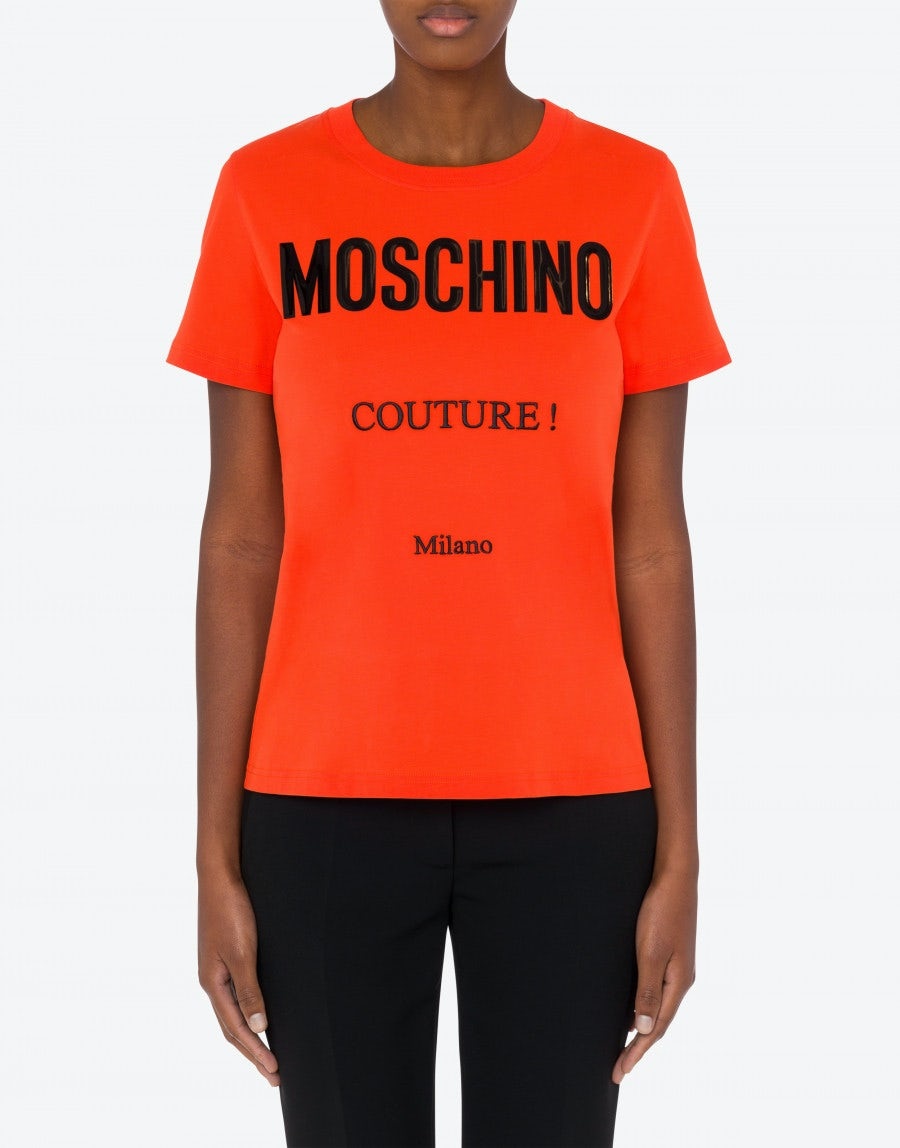 MOSCHINO COUTURE ORGANIC JERSEY T-SHIRT - 2