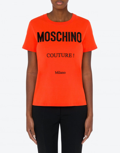 Moschino MOSCHINO COUTURE ORGANIC JERSEY T-SHIRT outlook