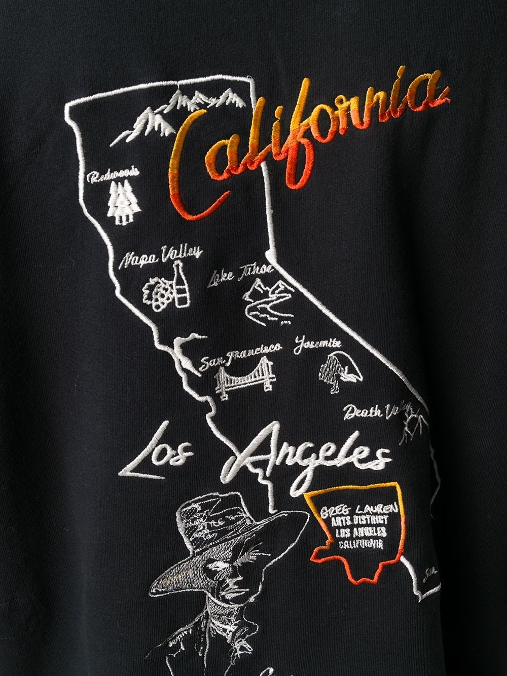 California embroidered hoodie - 5