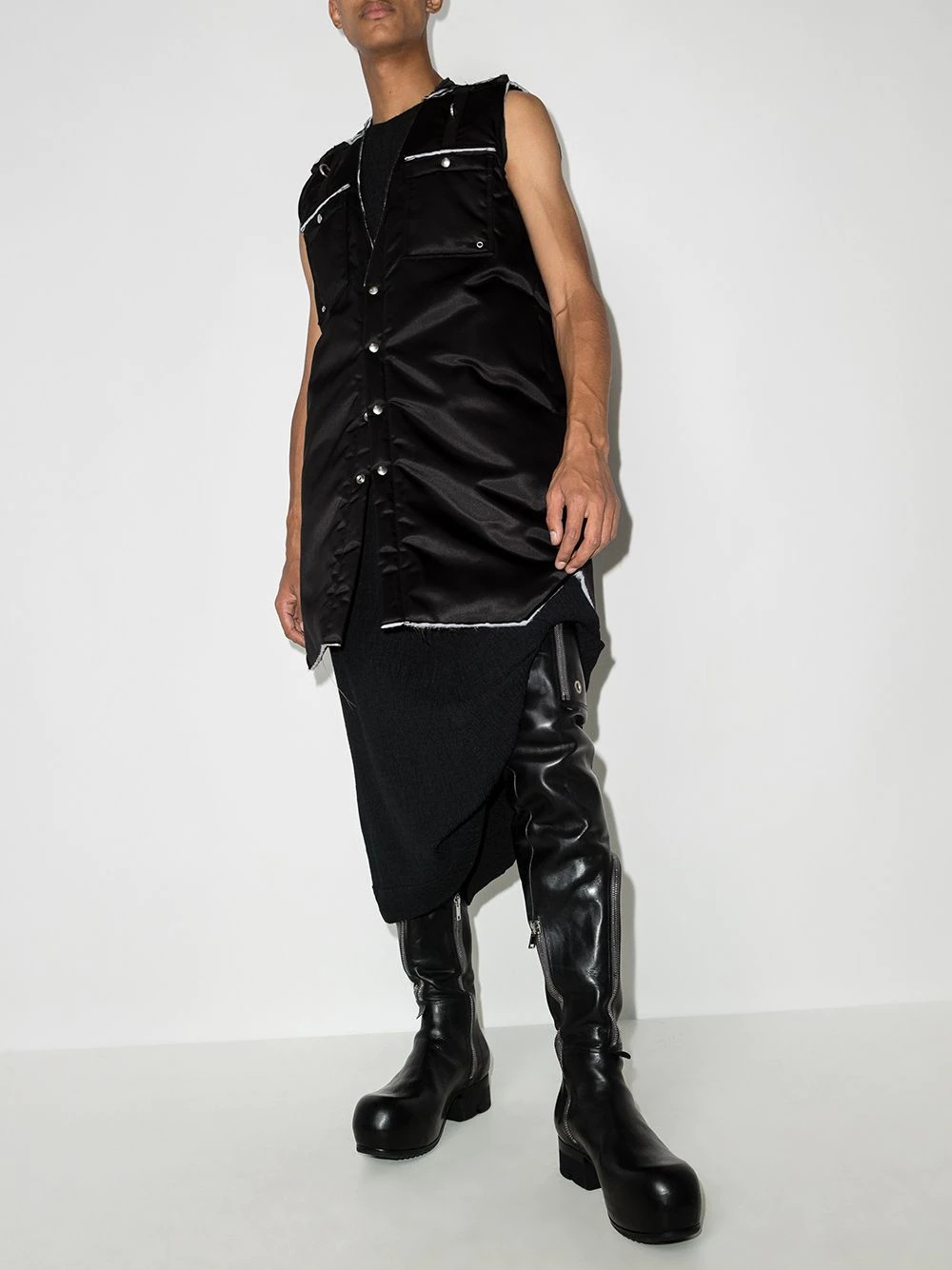 Outershirt unfinished gilet - 5