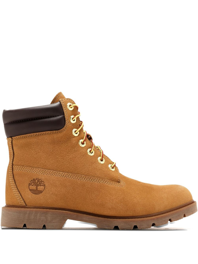 padded-collar lace-up boots - 1