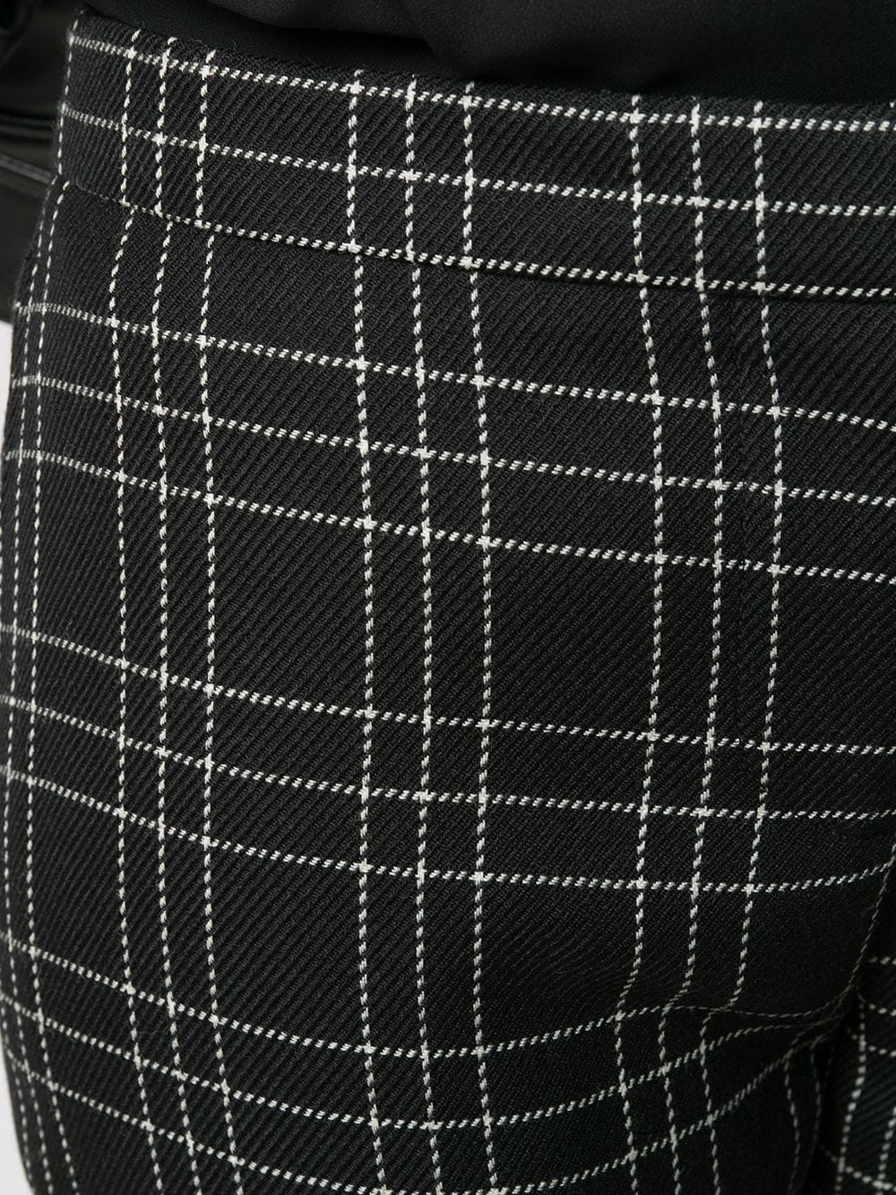 check-pattern tailored trousers - 5