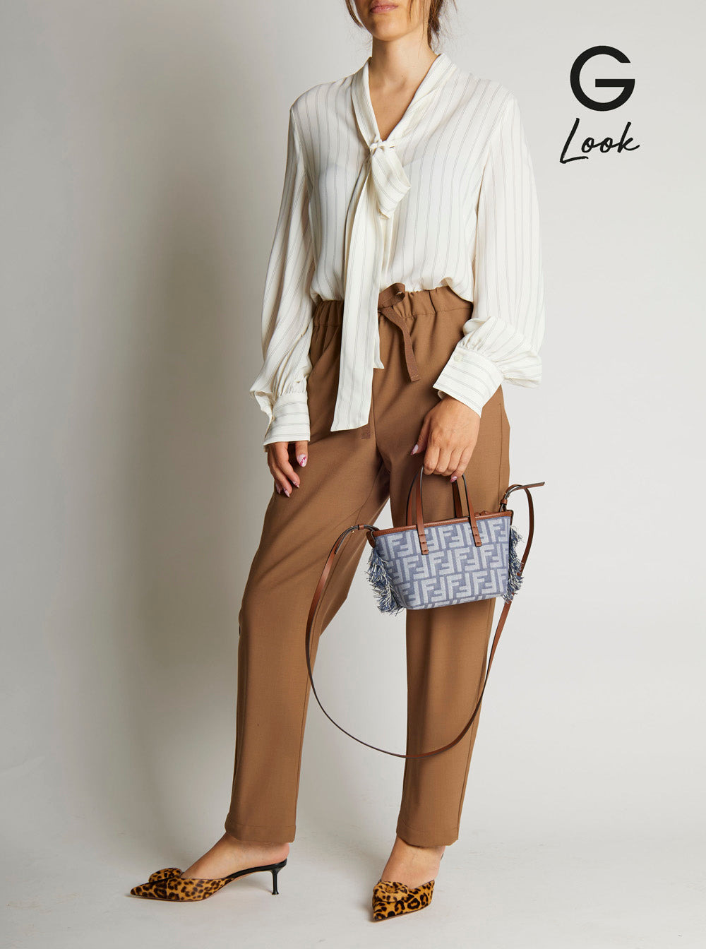 Fendi Women 'Roll' Blue Mini Bag With Adjustable And Removable Shoulder Strap And Fringed Details In - 6