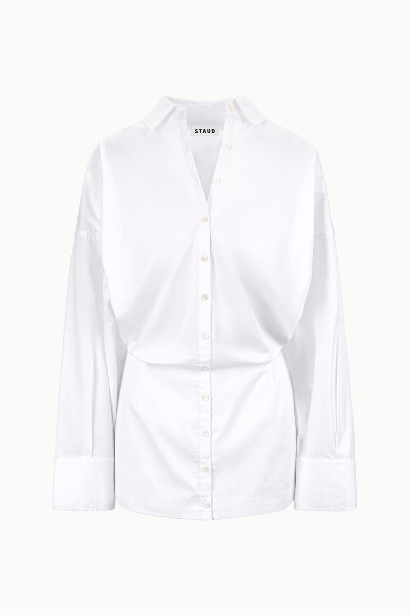 STAUD CYNTHIA DRESS WHITE 1