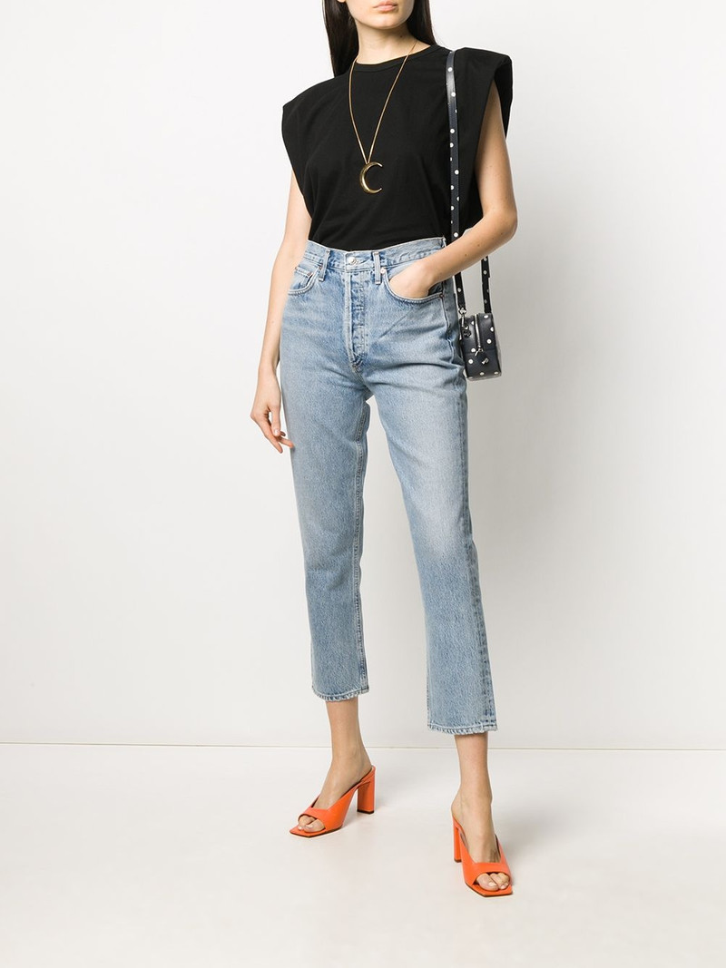 AGOLDE cropped skinny-fit jeans outlook