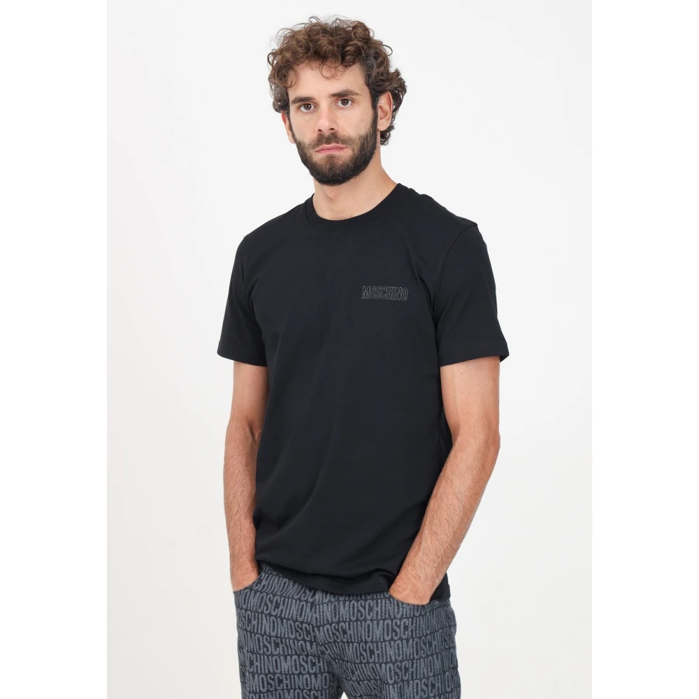 Moschino BLACK SHORT SLEEVE LOGO T-SHIRT | miinto | REVERSIBLE