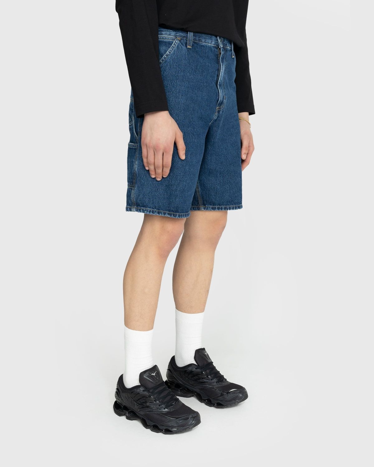 Carhartt WIP – Single Knee Short Stonewashed Blue - 6