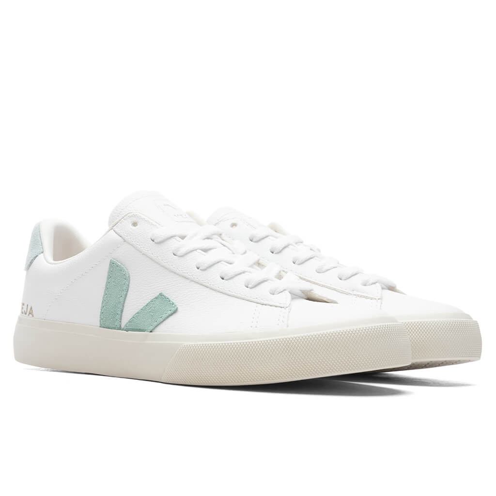 VEJA WOMEN'S CAMPO CHROMEFREE - EXTRA WHITE/MATCHA - 2