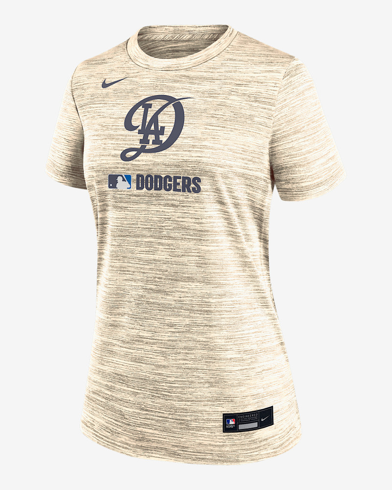 Los Angeles Dodgers Authentic Collection City Connect Velocity Women's Nike Dri-FIT MLB T-Shirt 1