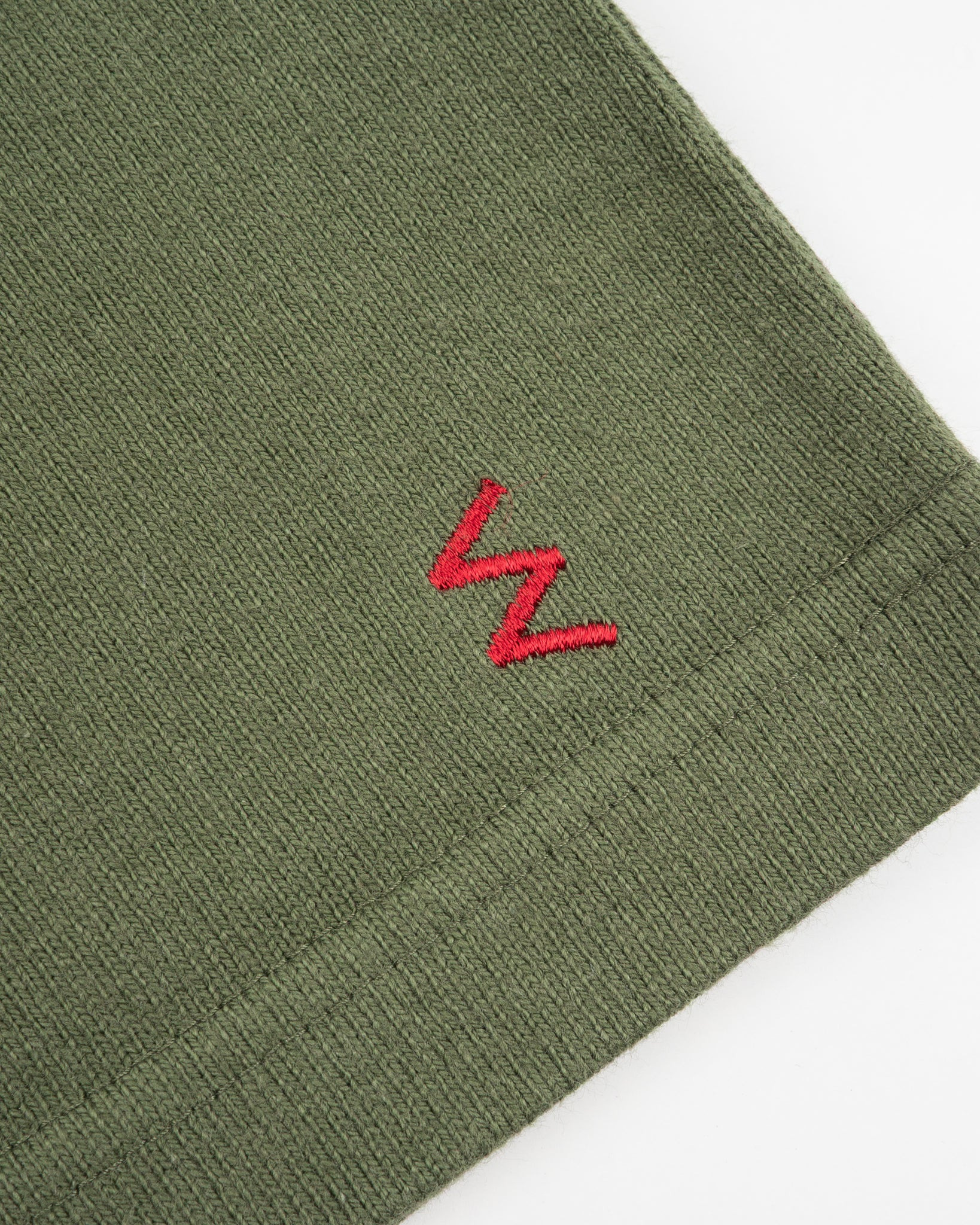 IHT-1600-OLV 11oz Cotton Knit Crew Neck T-Shirt - Olive - 8