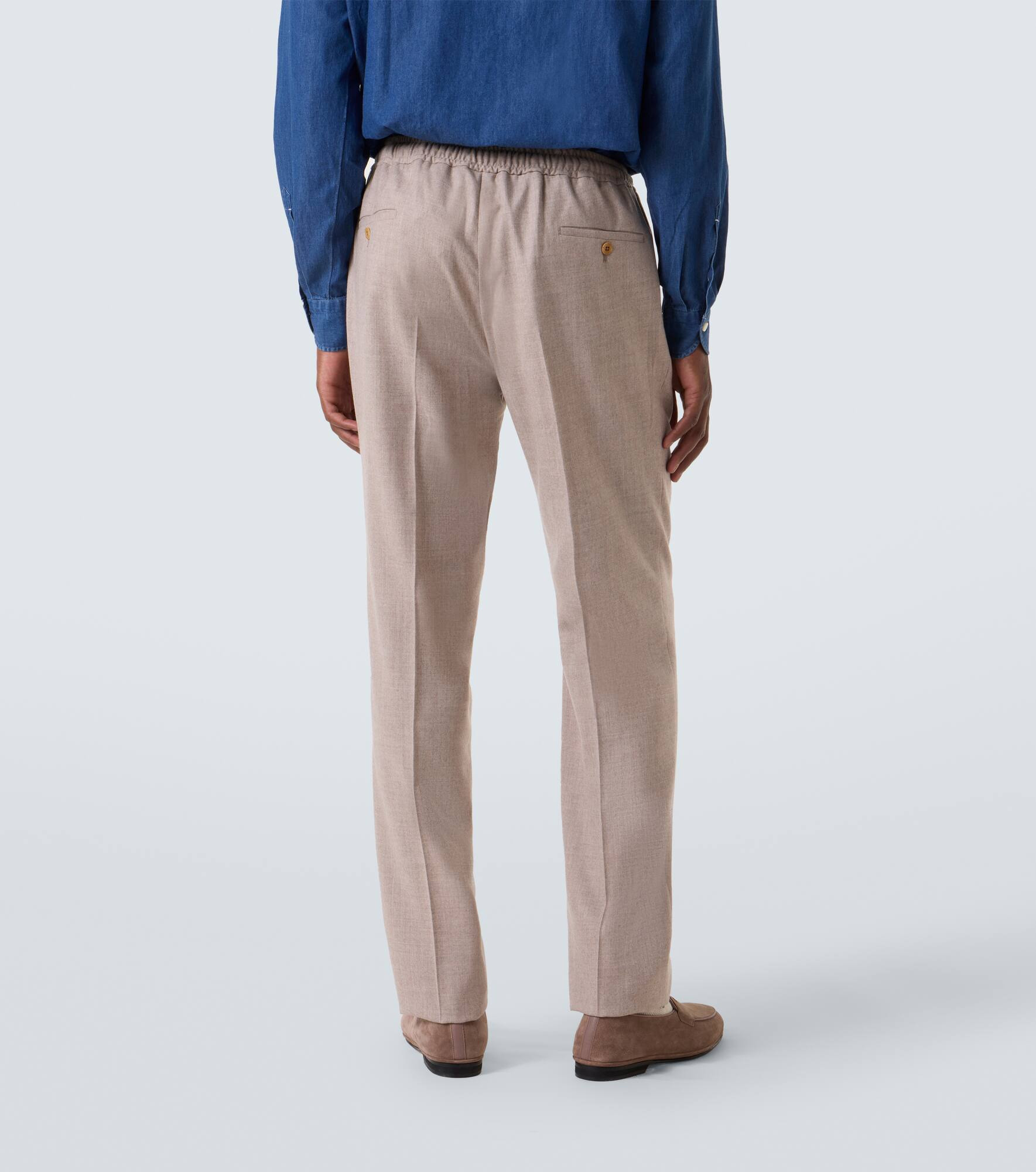 Virgin wool tapered pants - 4
