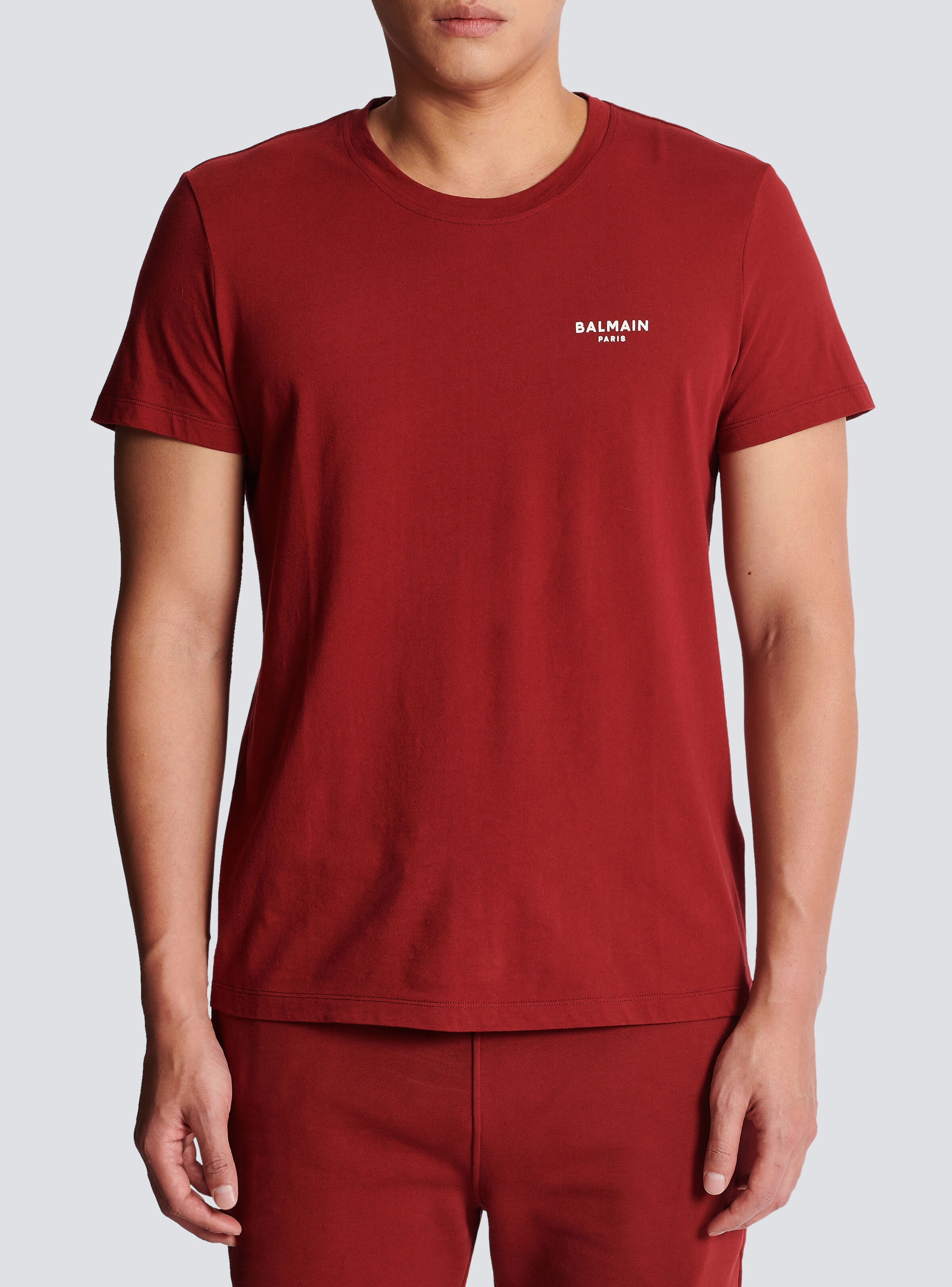 Flocked Balmain T-shirt - 5