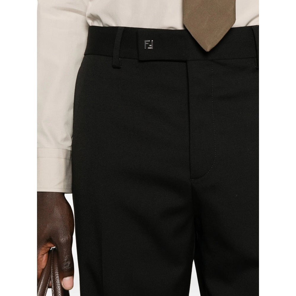 Fendi Black Trousers - Tailored Trousers Men - 3
